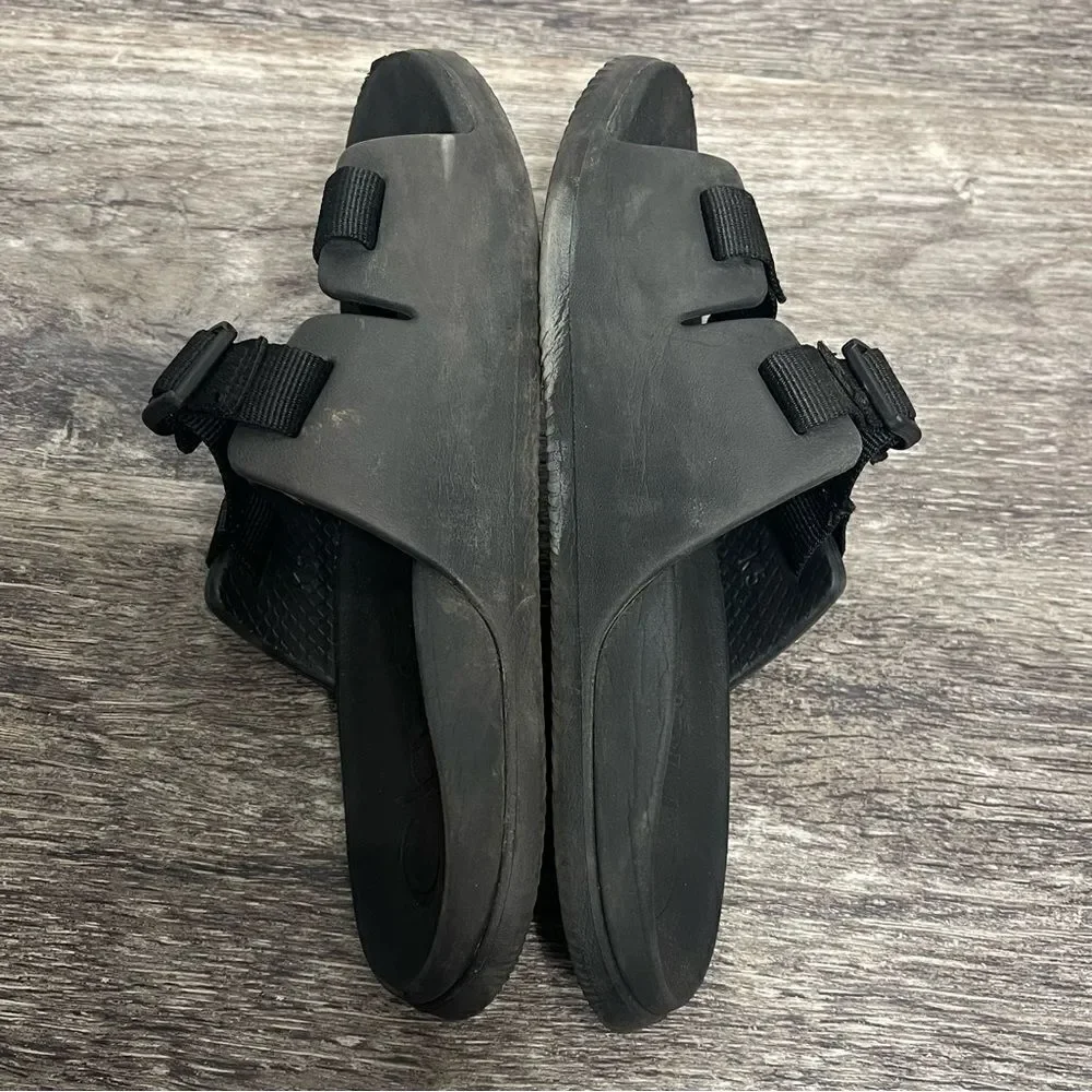 Chaco Kids Chillos Slide Slip-On‎ Sandals in Black Size 5M Youth Lounge Beach